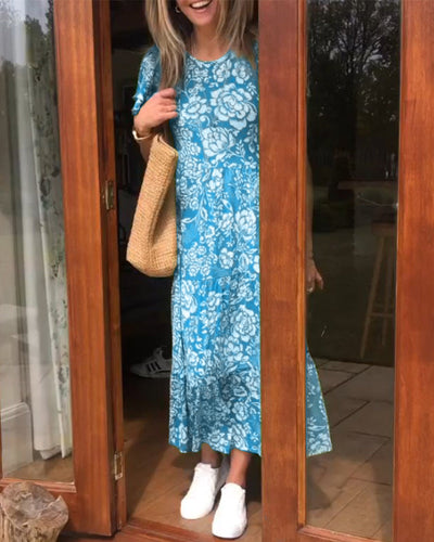 Floral Print Maxi Dress