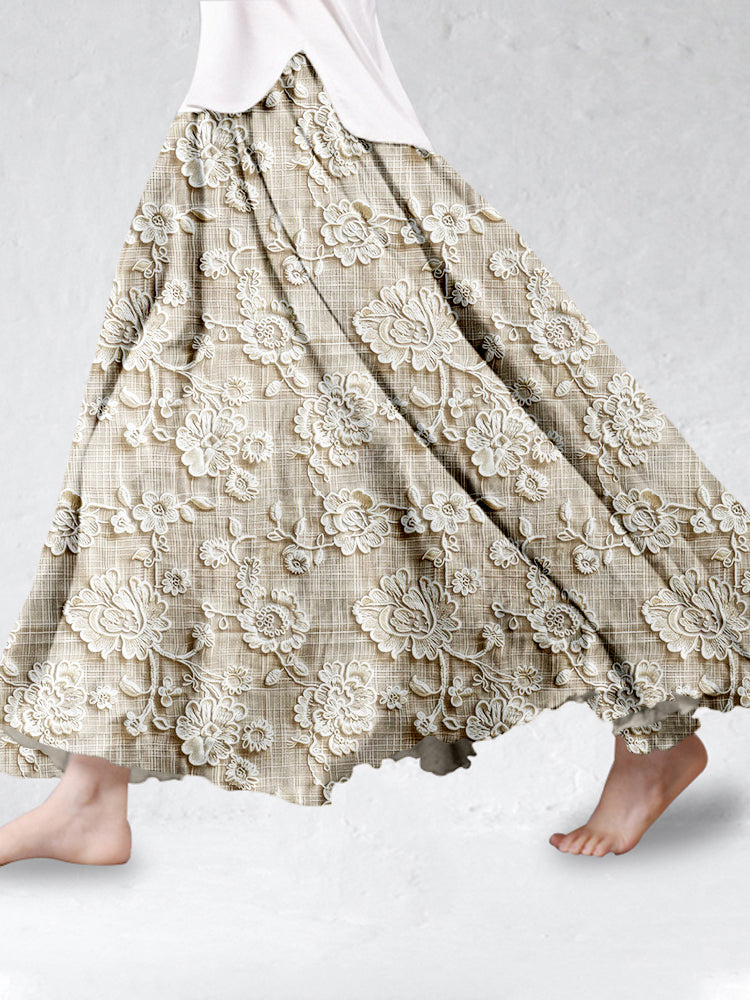 Floral Lace Skirt