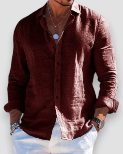 Linen Button-Up Shirt