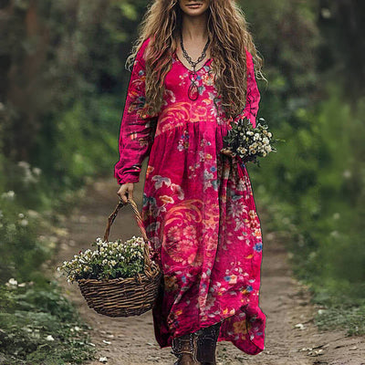Floral Vintage Dress - Rosalie