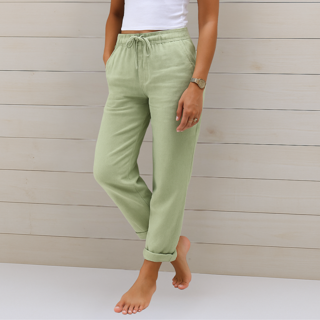 Premium Linen Stretch Pants