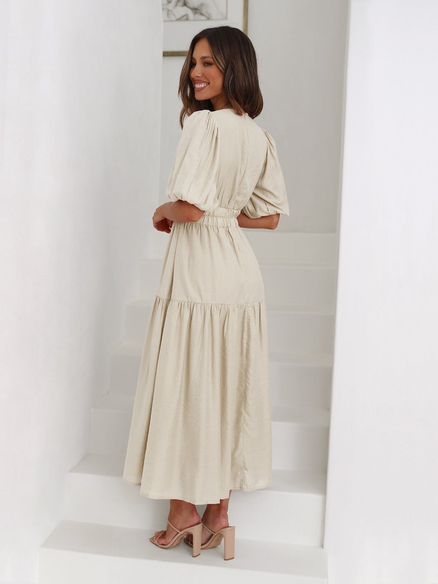 Enola | Puff Sleeve Dress