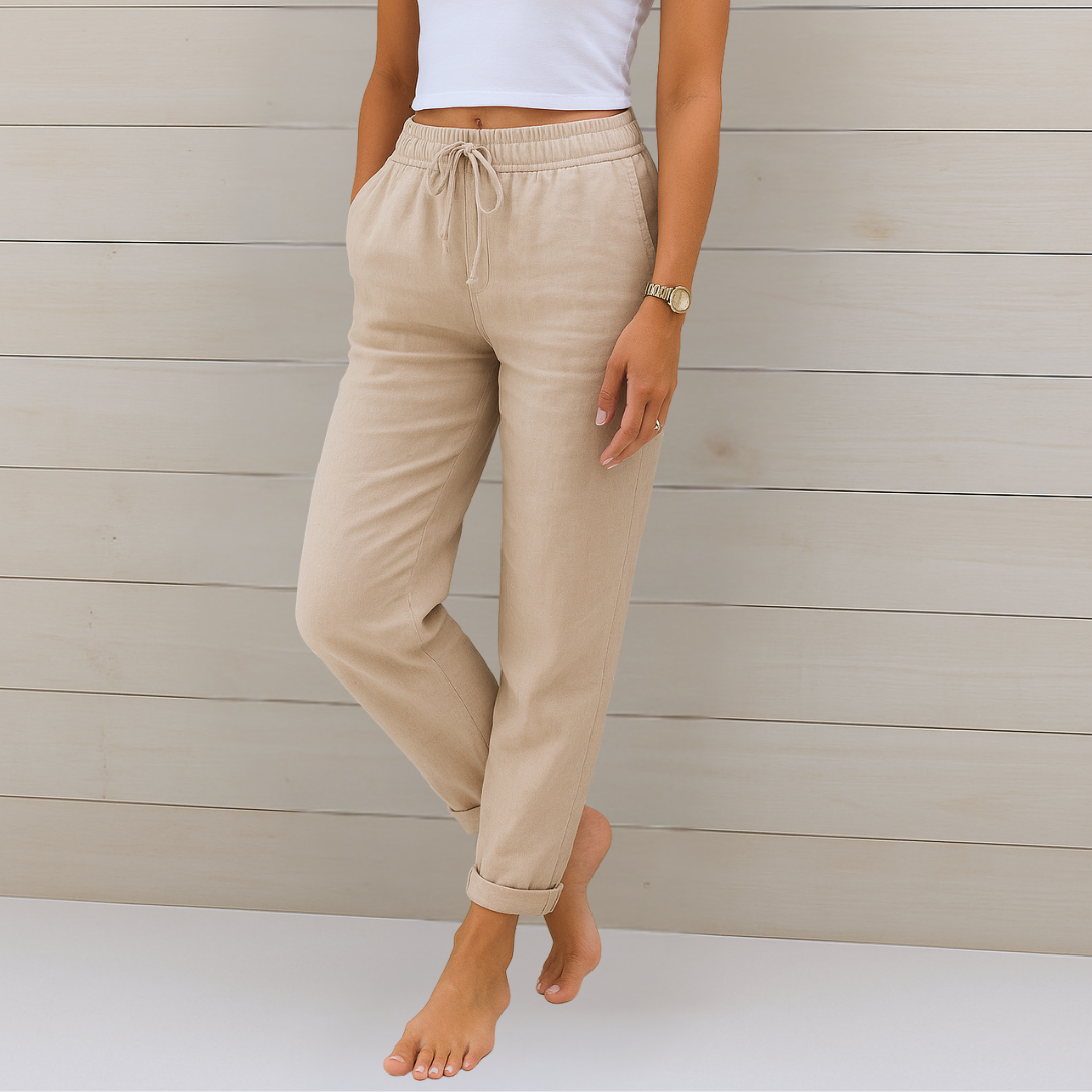 Premium Linen Stretch Pants