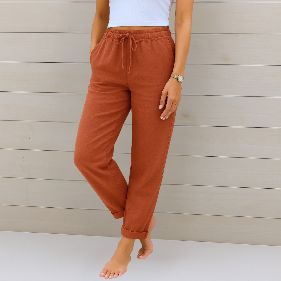 Premium Linen Stretch Pants