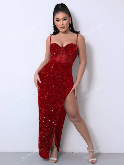 Glitter tulle evening dress "Romantic Dinner" – Elegant & refined