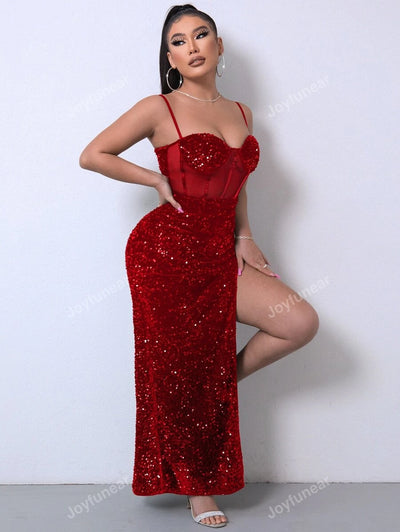 Glitter tulle evening dress "Romantic Dinner" – Elegant & refined