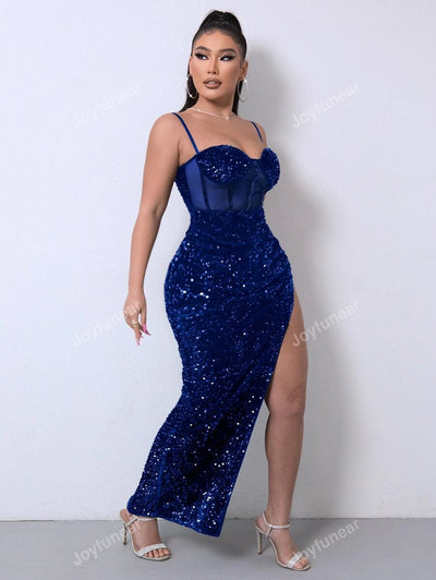 Glitter tulle evening dress "Romantic Dinner" – Elegant & refined
