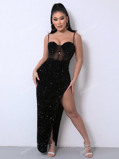 Glitter tulle evening dress "Romantic Dinner" – Elegant & refined