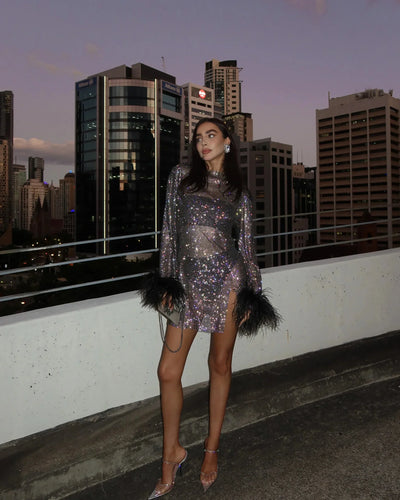 Dayna | Metallic Mini Dress