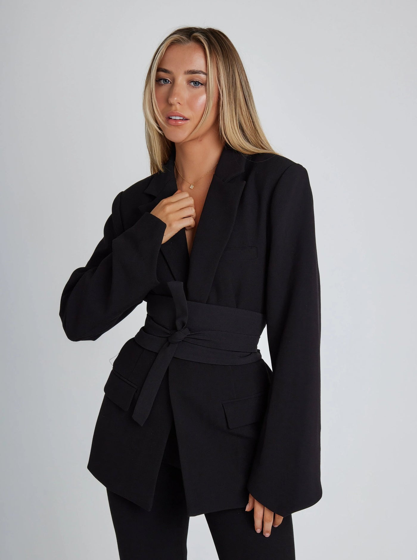 Elena | Blazer met Ceintuur