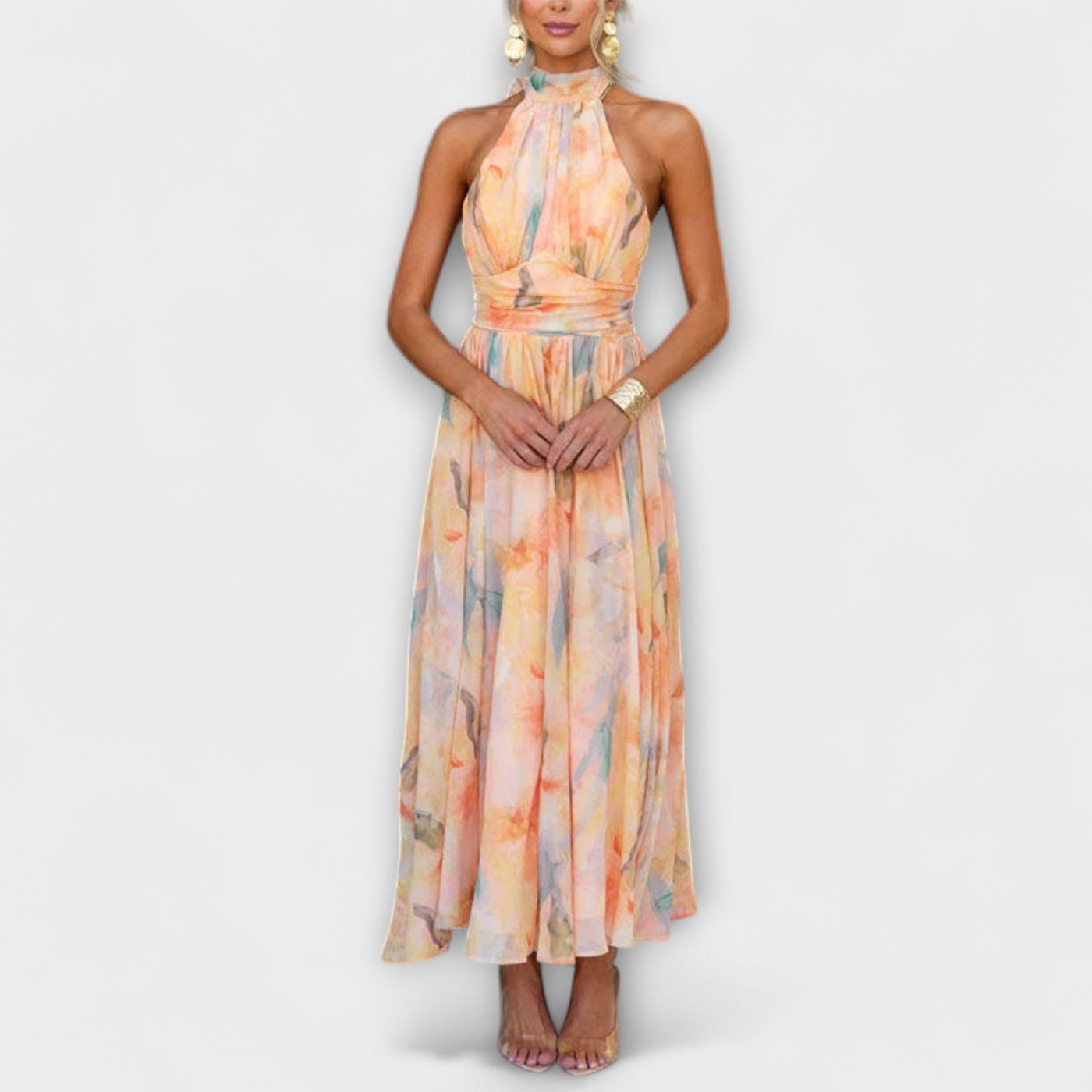 Maya - Aquarel Maxi Dress