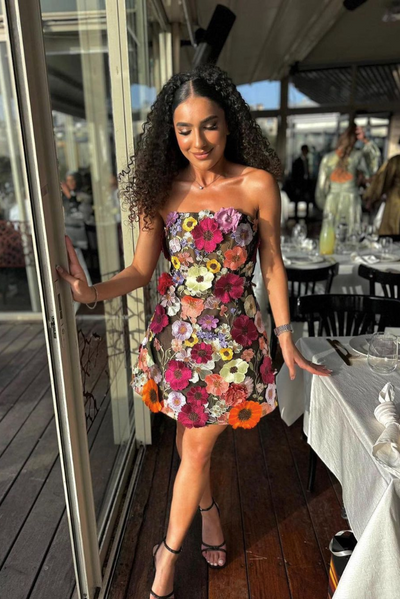 Arinze | Floral Corset Dress