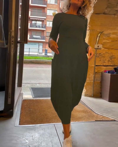 Elena | Casual Plain Dress