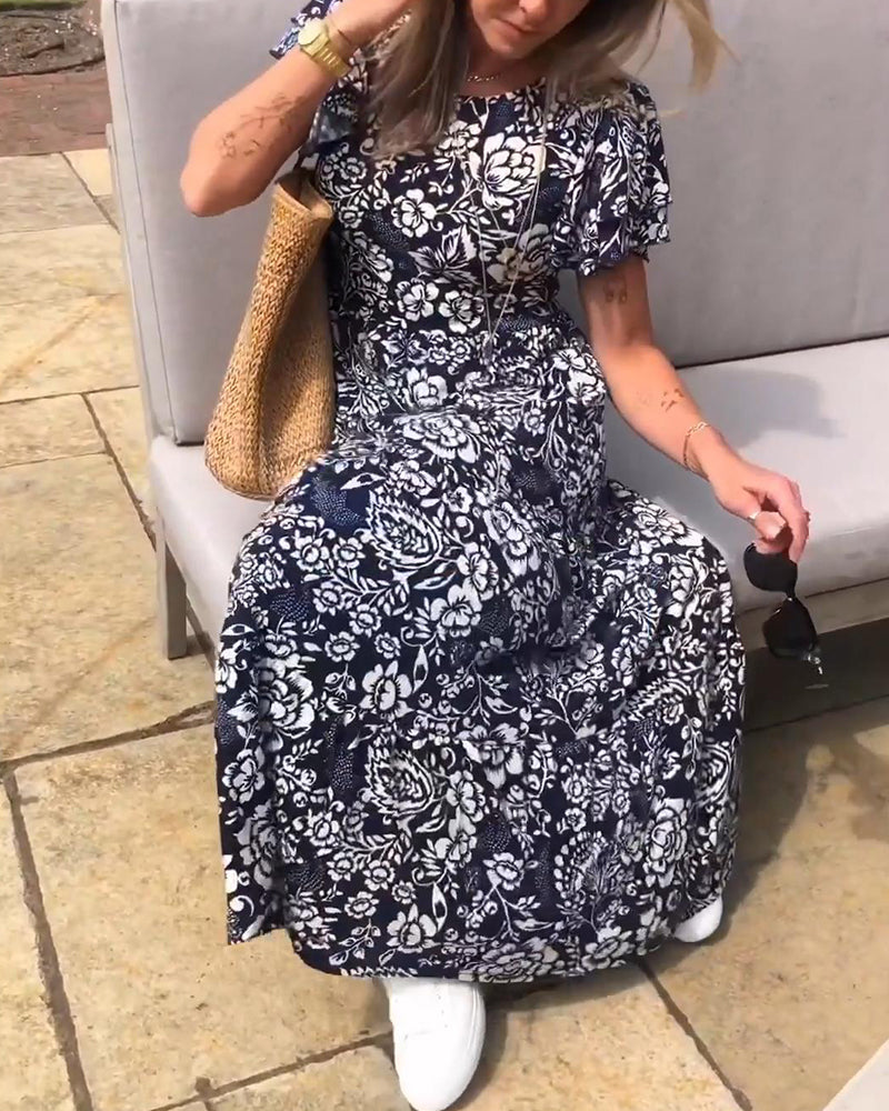Floral Print Maxi Dress