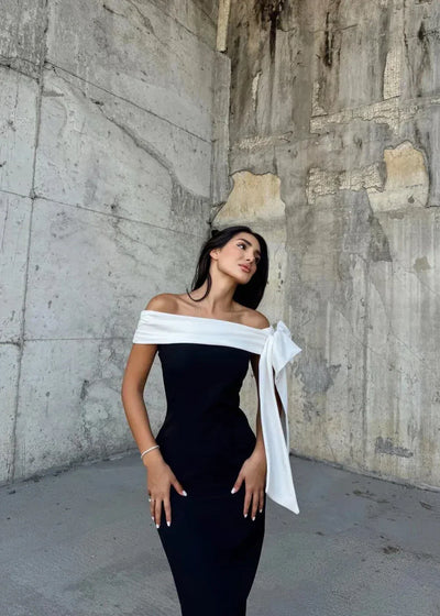 Lyriel | One-Shoulder Midi Dress