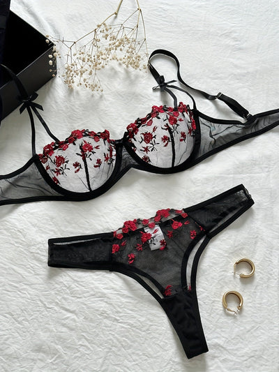 Calyra | Embroidered Lingerie
