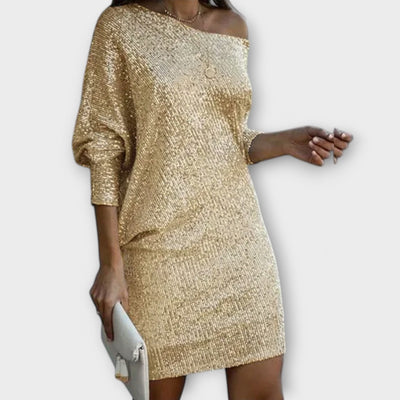 Sequin Contrast Dress