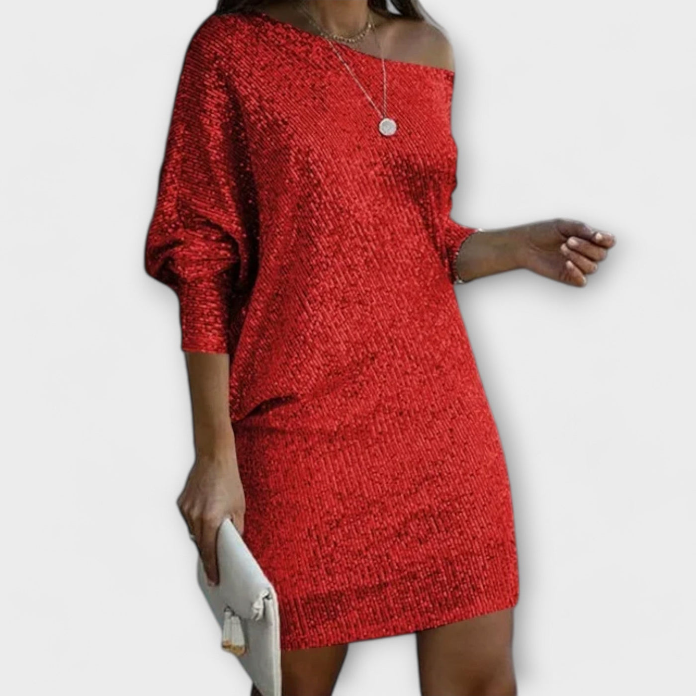 Sequin Contrast Dress