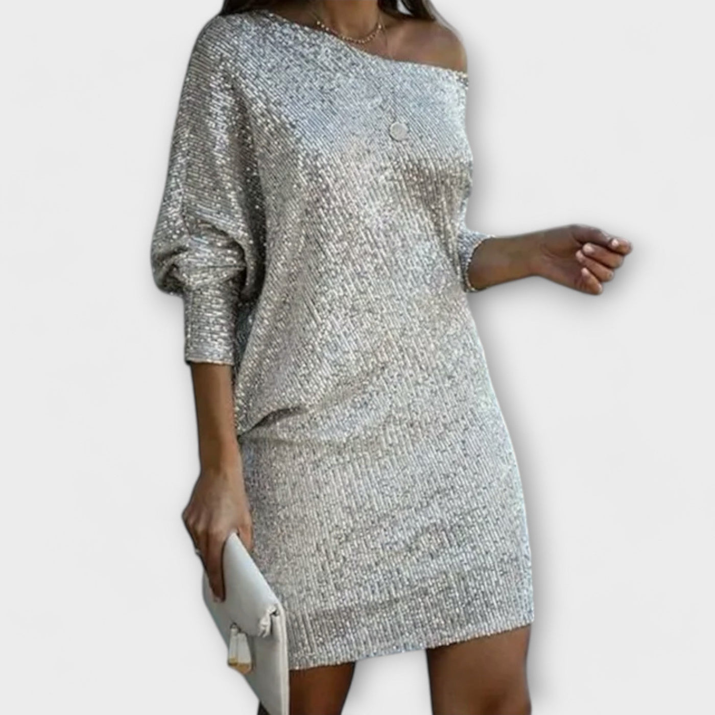 Sequin Contrast Dress