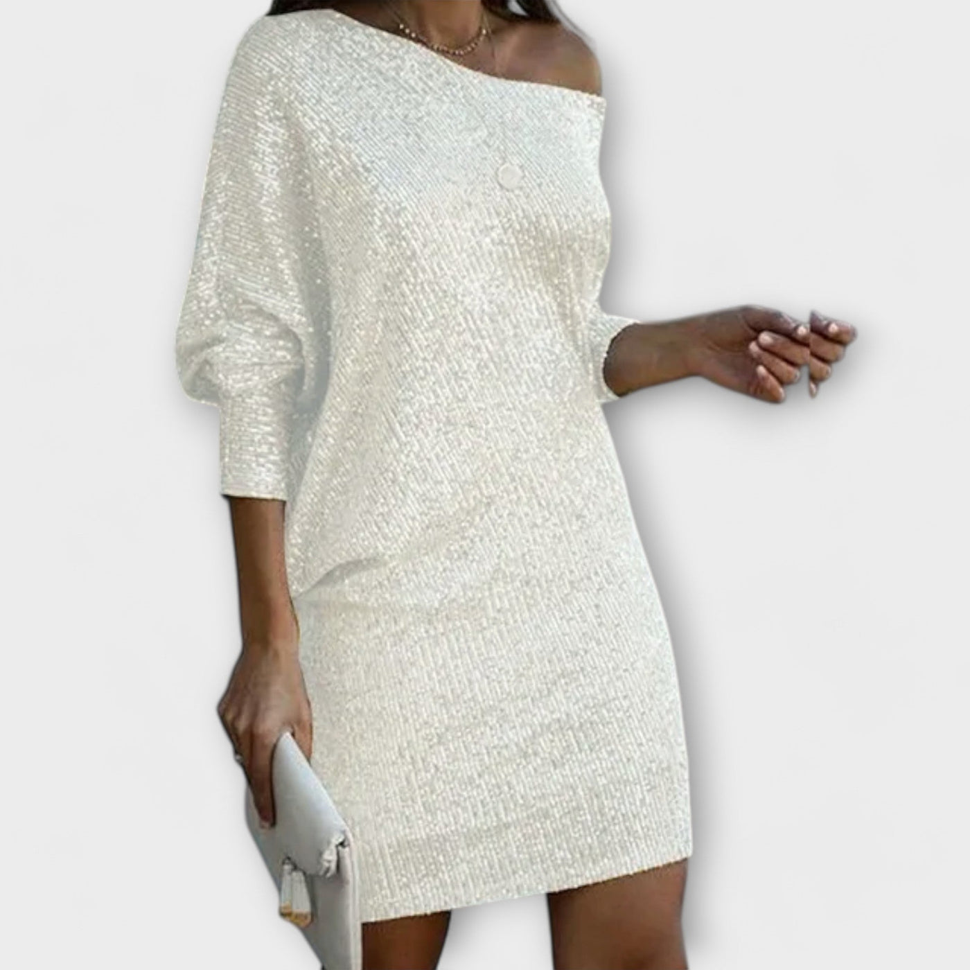 Sequin Contrast Dress