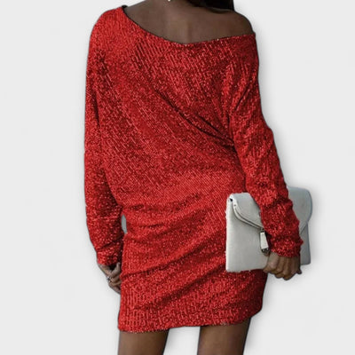 Sequin Contrast Dress