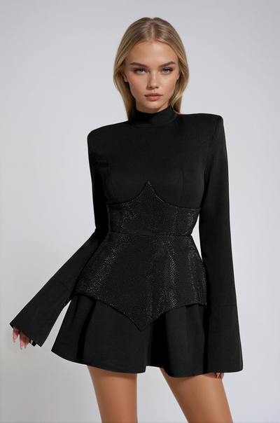 Shiny Sequins Mini Dress | Orianel