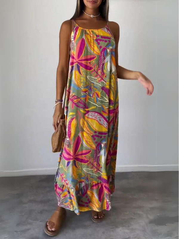 Comfortable Floral Dress