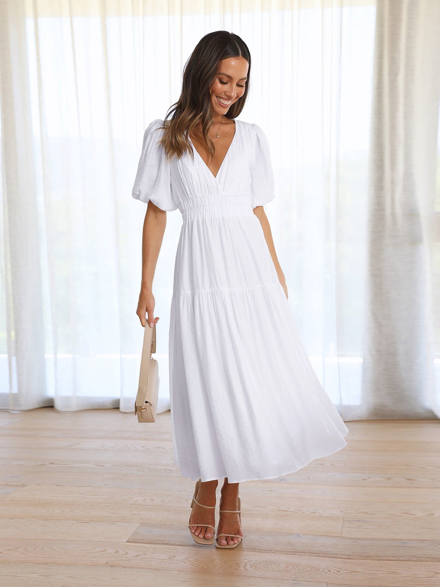 Enola | Puff Sleeve Dress