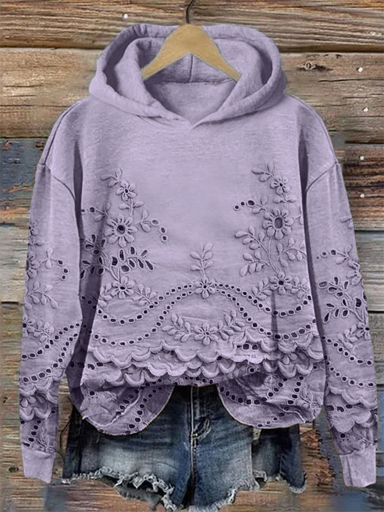 Retro Printed Hoodie