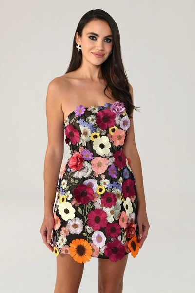 Arinze | Floral Corset Dress
