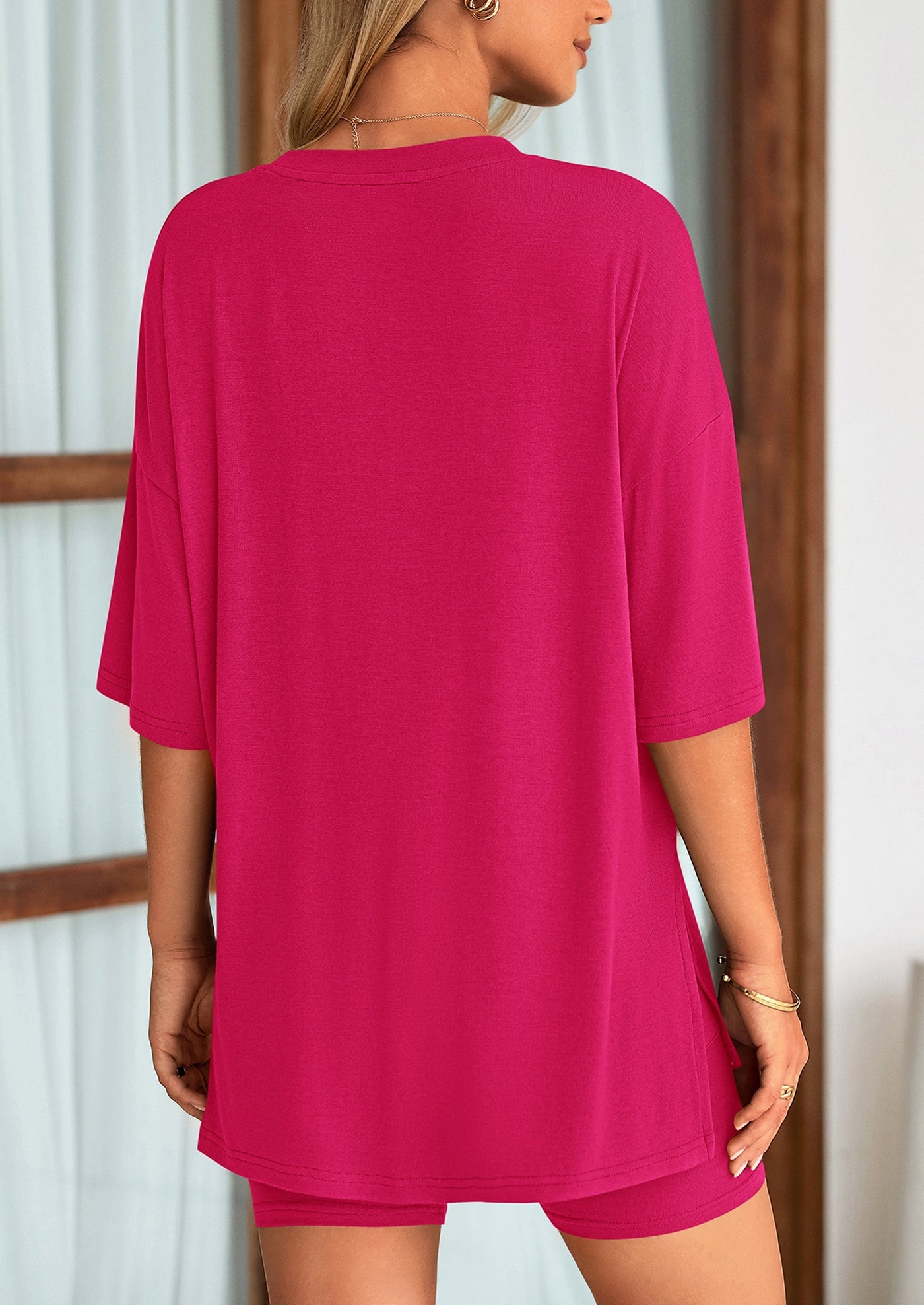 Oversized Set - Soft Tee & Stretch Shorts