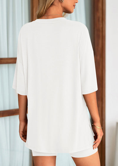Oversized Set - Soft Tee & Stretch Shorts