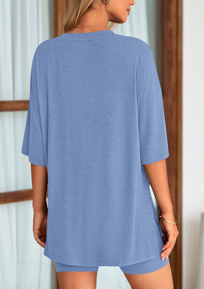 Oversized Set - Soft Tee & Stretch Shorts
