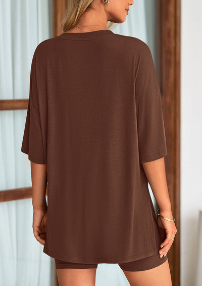 Oversized Set - Soft Tee & Stretch Shorts