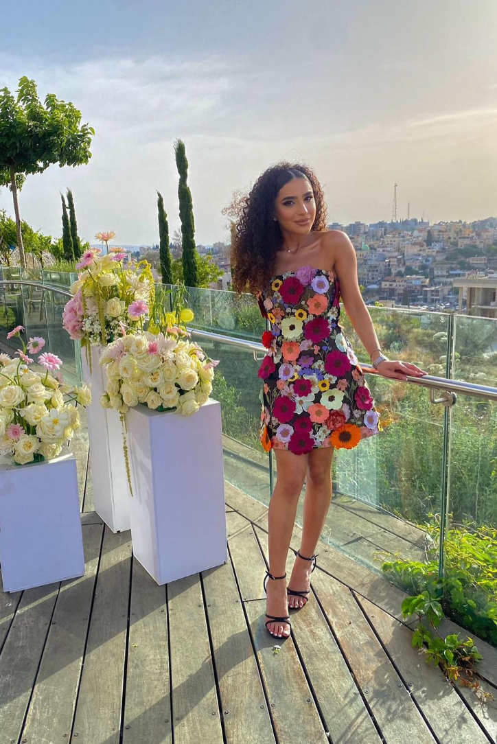 Arinze | Floral Corset Dress