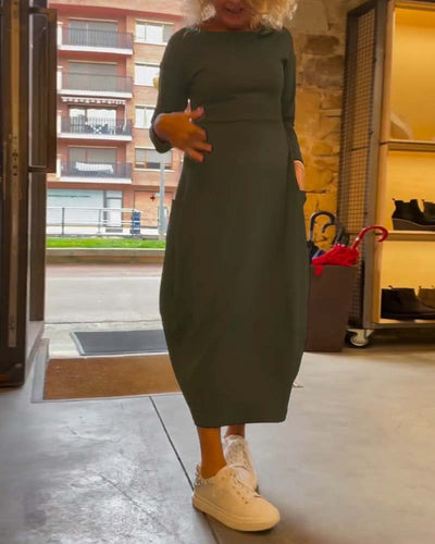 Elena | Casual Plain Dress