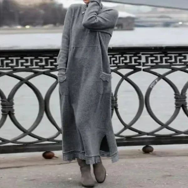 Wool & Cotton Maxi Dress