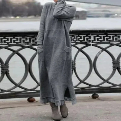 Wool & Cotton Maxi Dress