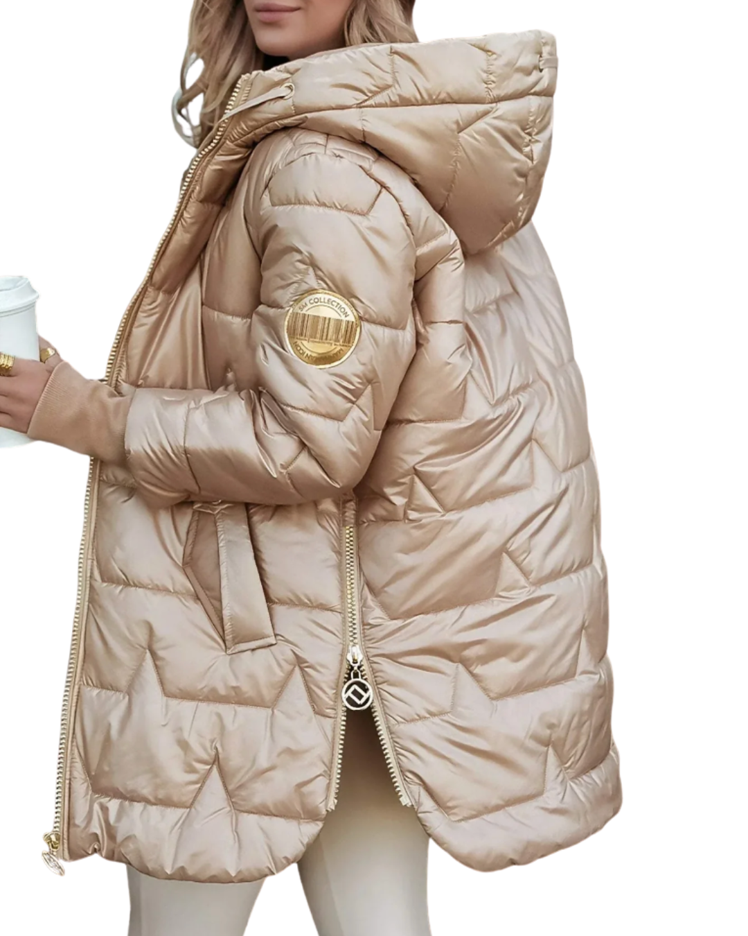 Nolwen | Elegant Winter Coat with Hood and Padding