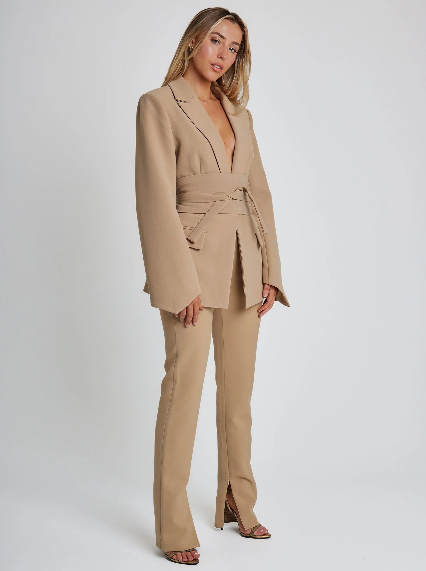 Elena | Blazer met Ceintuur