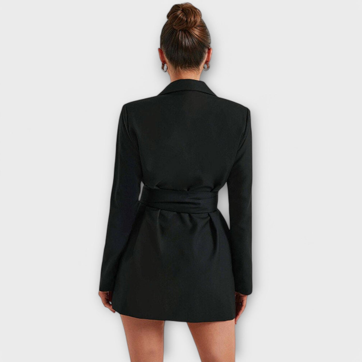 V-Neck Blazer Dress