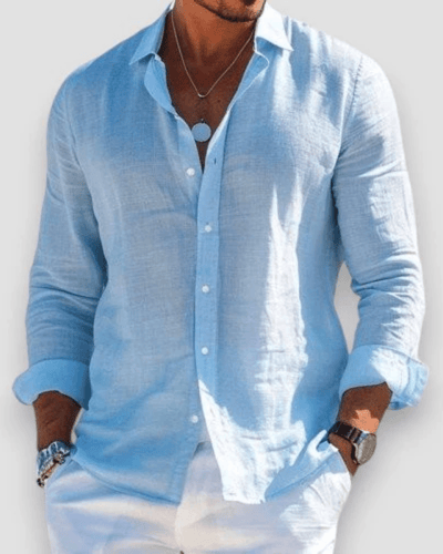 Linen Button-Up Shirt