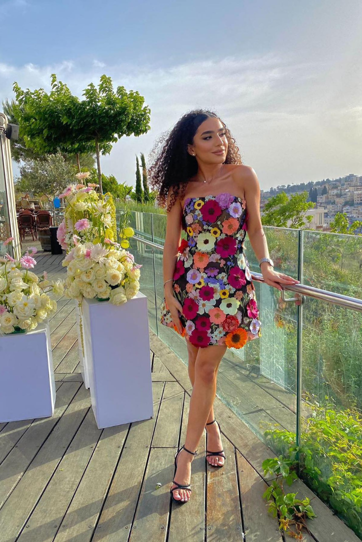 Arinze | Floral Corset Dress