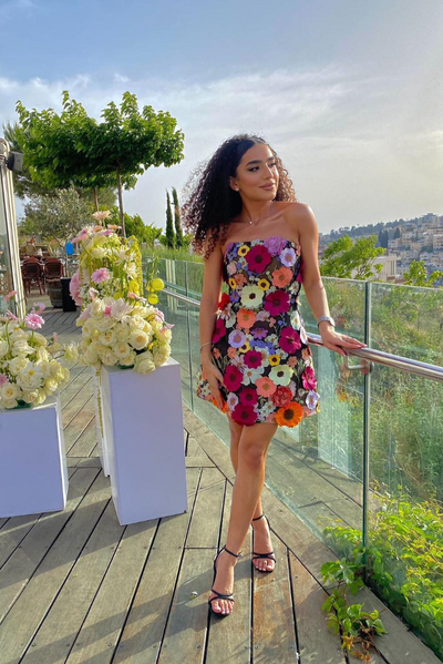 Arinze | Floral Corset Dress