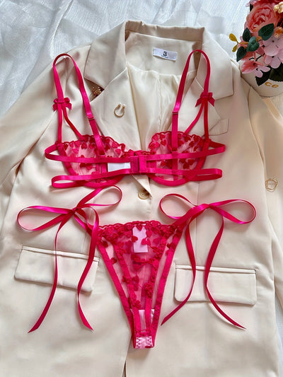 Nyxira | Heart Embroidered Lingerie