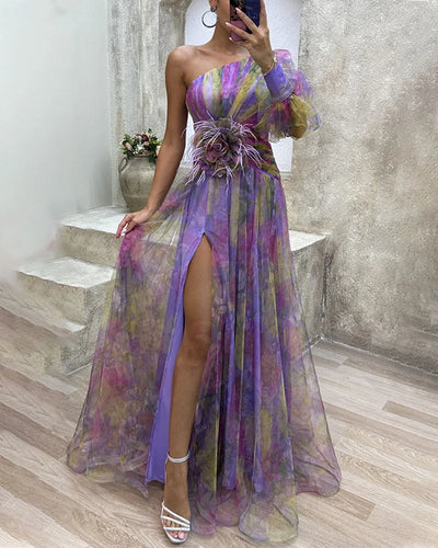 Off-Shoulder Festive Dress