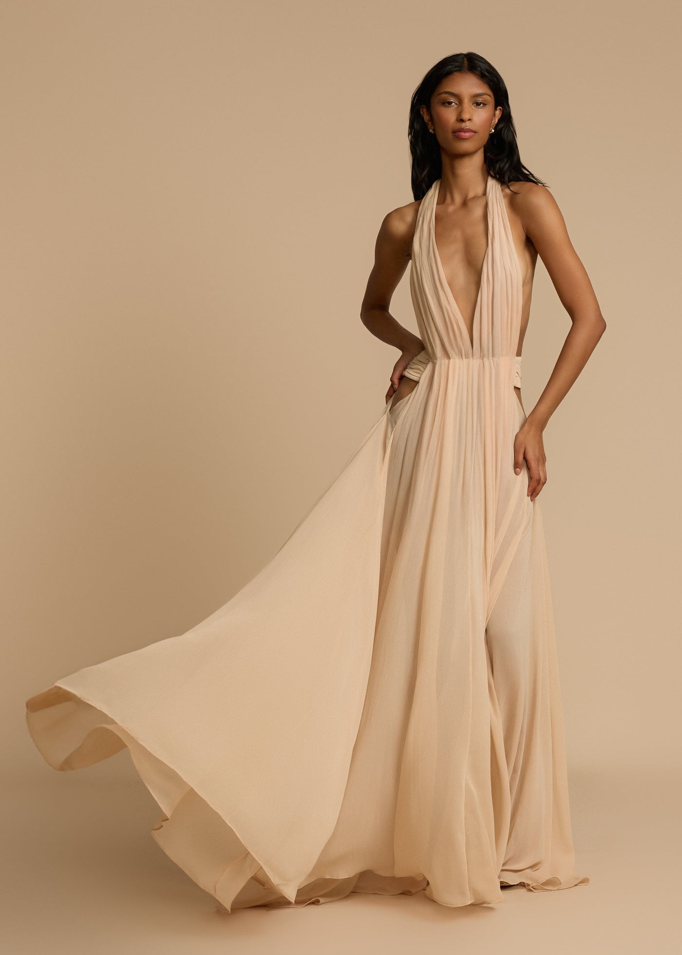 Tatiana | Draped Maxi Dress