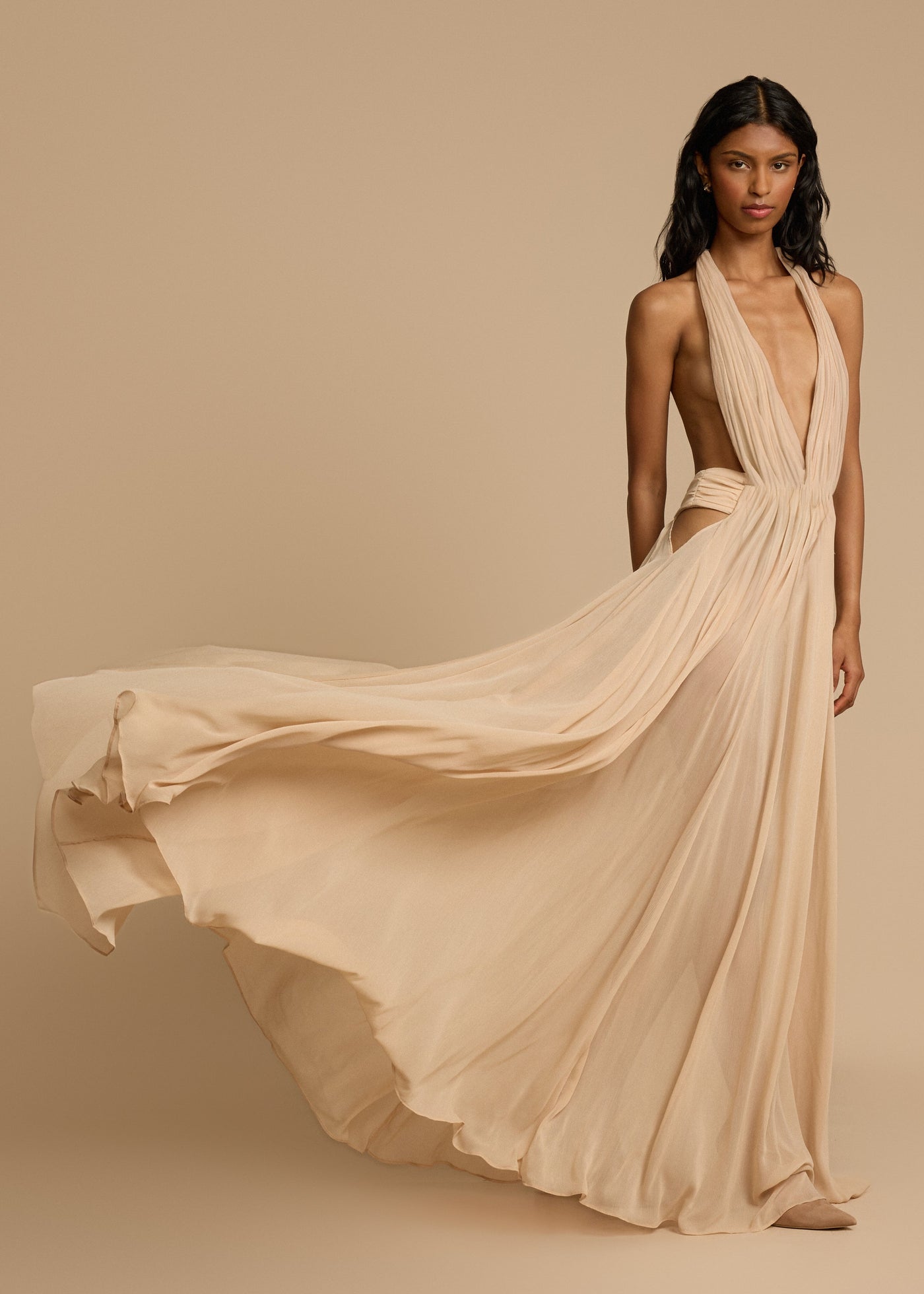 Tatiana | Draped Maxi Dress