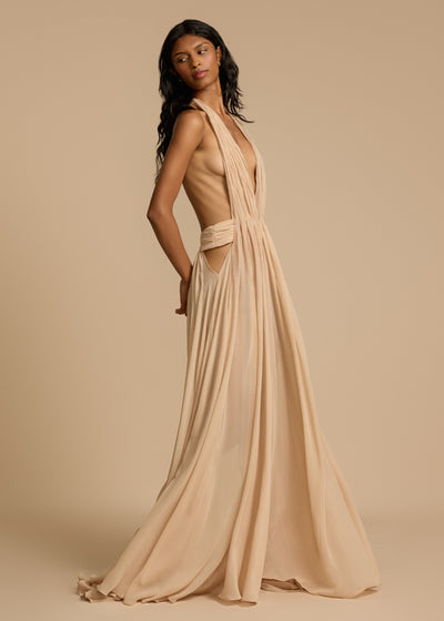Tatiana | Draped Maxi Dress