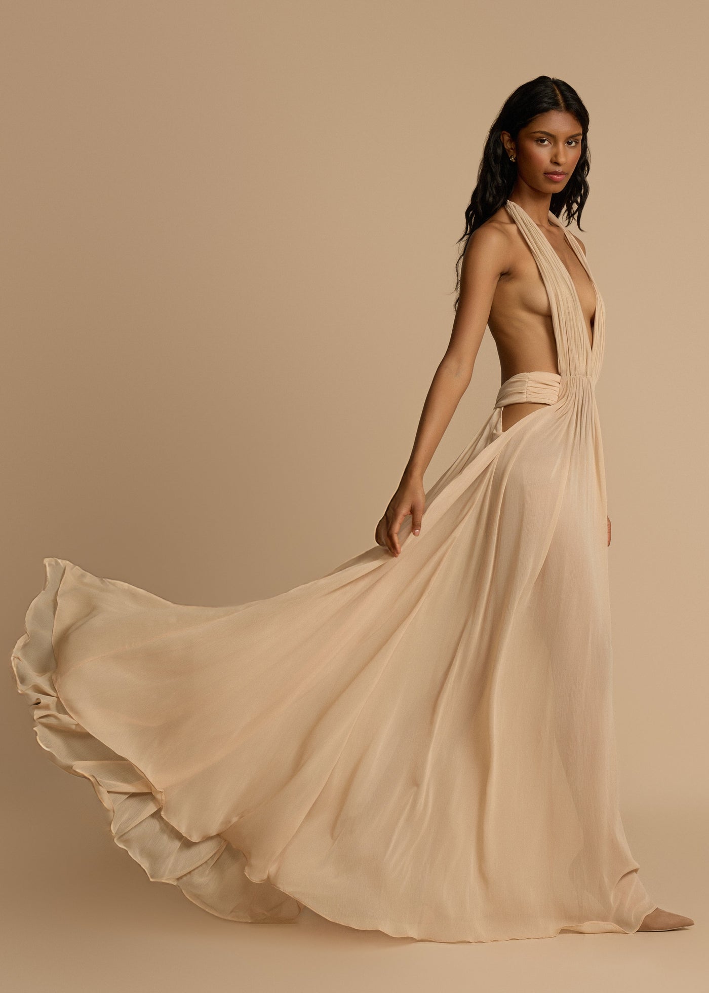 Tatiana | Draped Maxi Dress